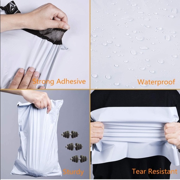 💟 2/$20 💟 12 POLYMAILERS  (14.5" x 19")  X-LARGE White Self Sealing!!! - Picture 2 of 3